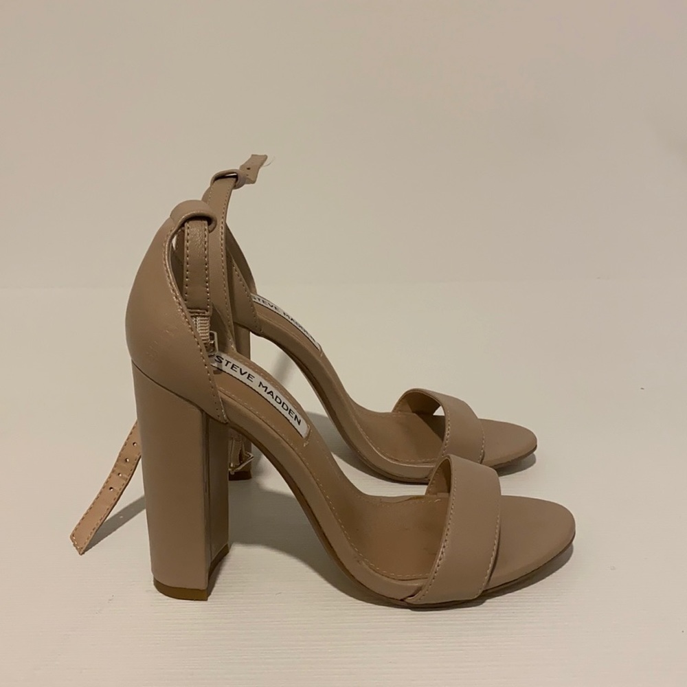 Steve Madden Carrson Blush Leather Heels Size 5.5